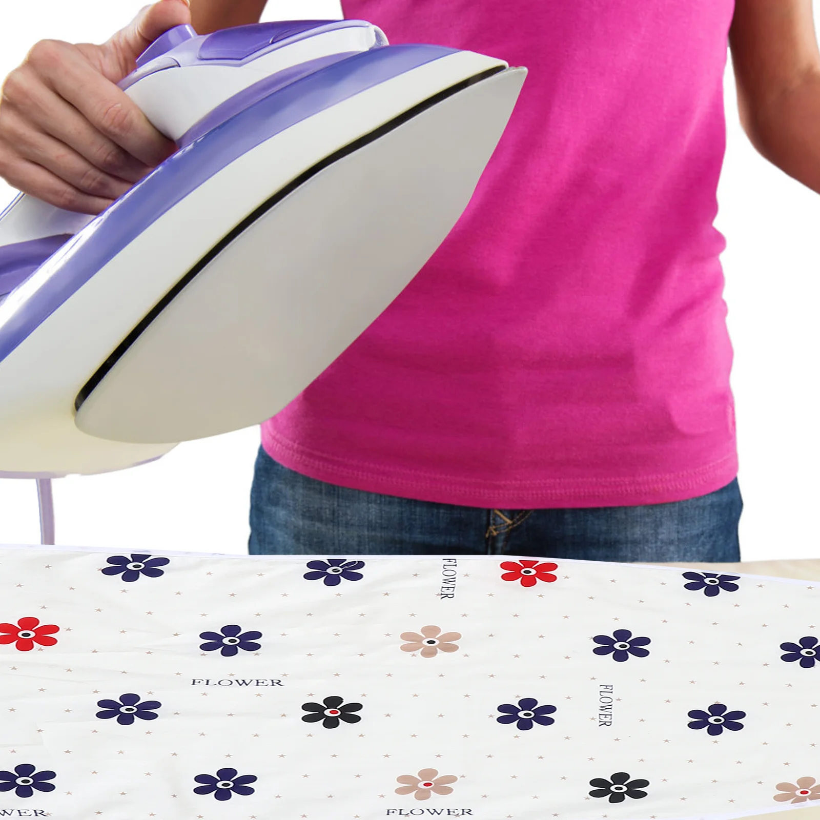 

Standard Size Ironing Board Cover Cotton Fabric Anti-Slip Protection Pad for Home Use Decorative Ironing Board Cloth Cover Easy