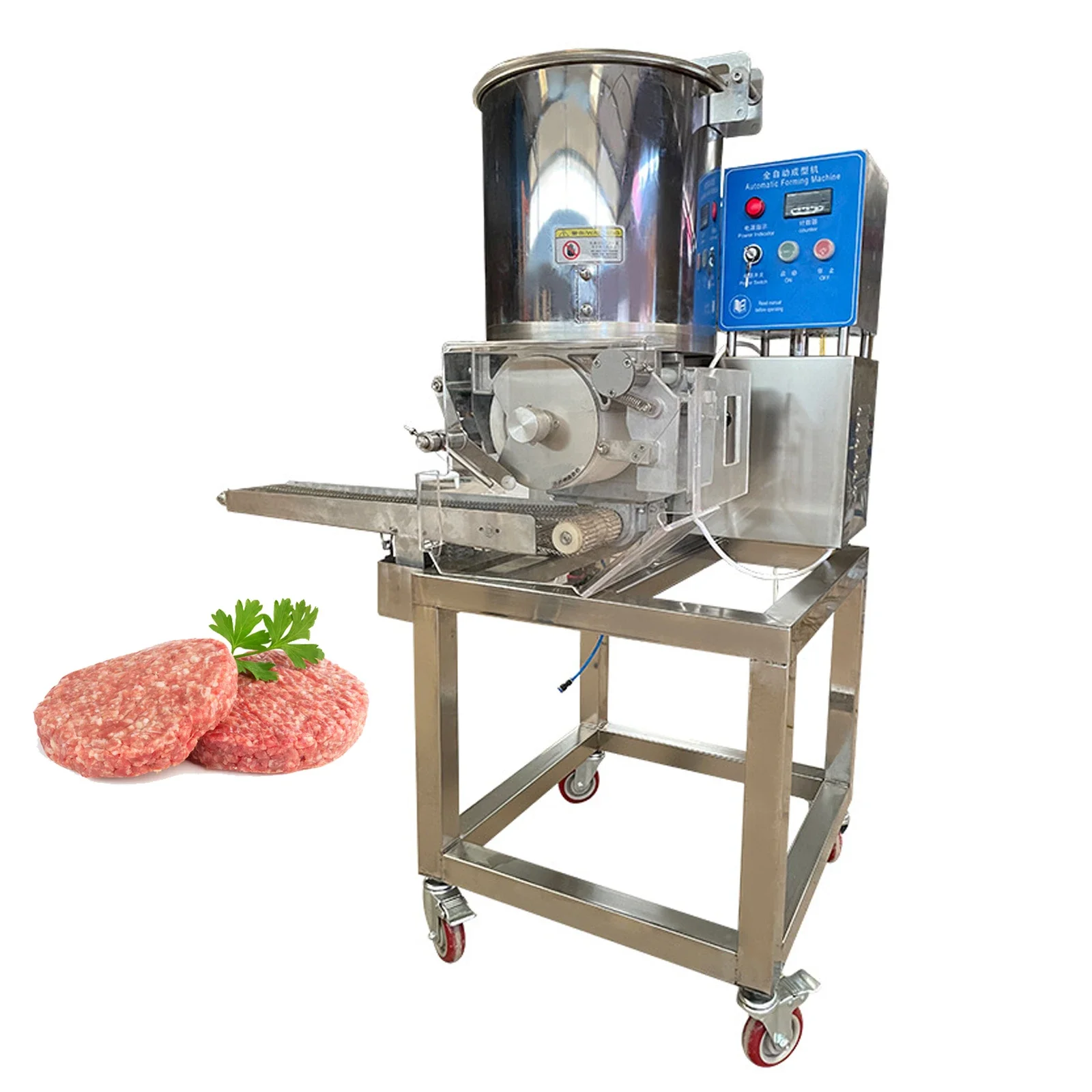 

Commercial Chicken Cutlet Maker Highly Recommended Automatic Burger Patty Machine Stainless Steel Falafel Patties