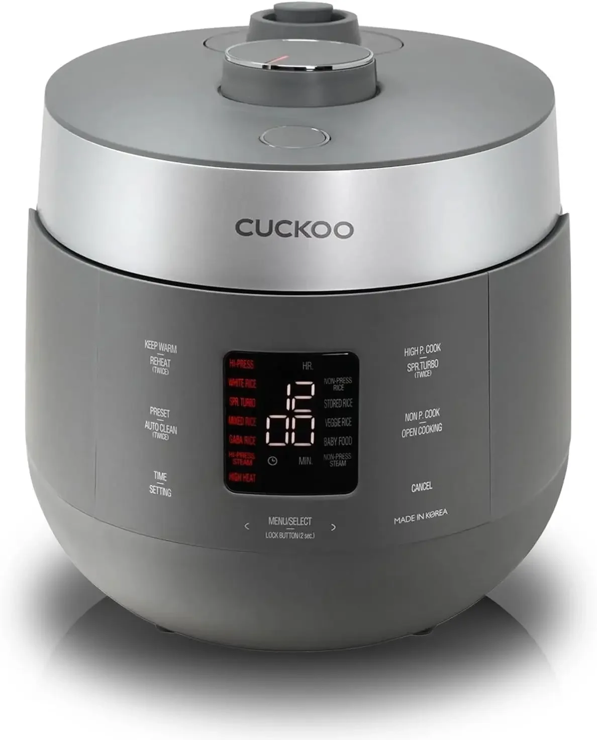 CRP-ST0609FG 6-Cup (Uncooked) / 12-Cup (Cooked) Twin Pressure Rice Cooker & Warmer with Nonstick Inner Pot, 16 Menu Options