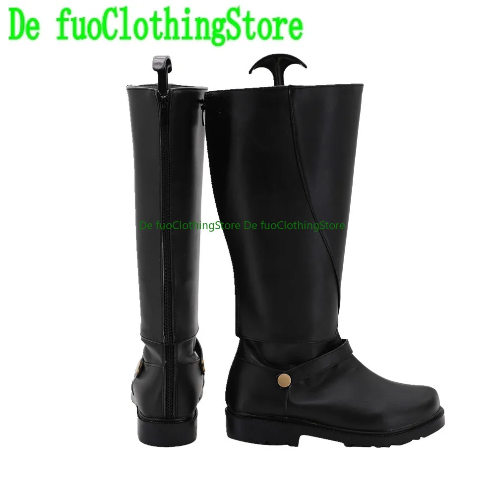 

Defuo DefuoClothing Магазин обуви Обувь для косплея Saga of Tanya The Evil Tanya Von Degurechaff Сапоги Реквизит Игра Аниме Хэллоуин