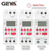 GEYA Weekly Timer Switch Programmable Timer with Battery 7 Days Timer Switch Countdown timer  15A 20A 30A 12V 24V110V 220V 240V