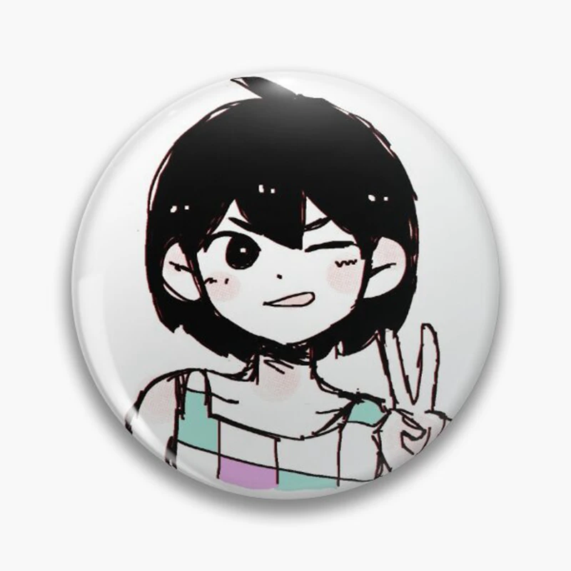 Cartoon Fun Pixel Game Omori Button Pin Anime Creative Kel Basil