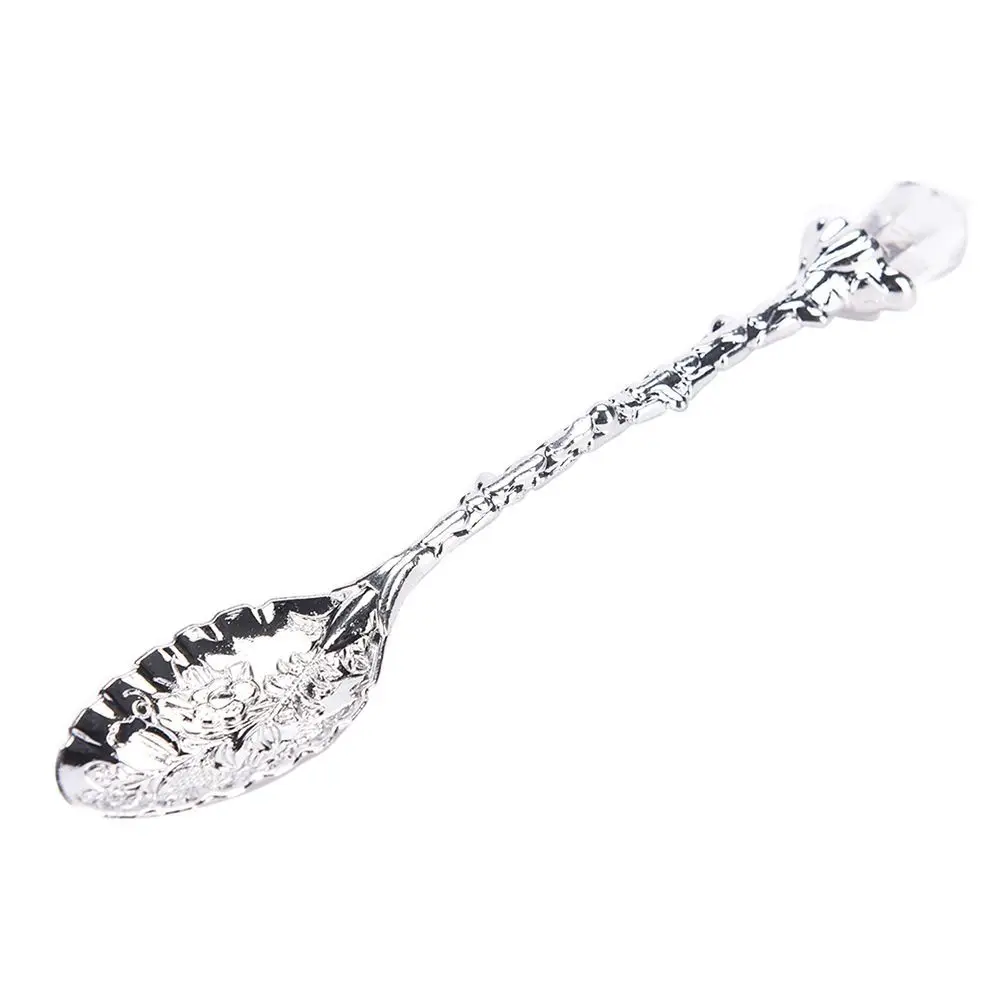 Crystal Vintage Flatware Zinc Alloy Dessert Ice Cream Dining Bar Scoops Kitchen Accessories
