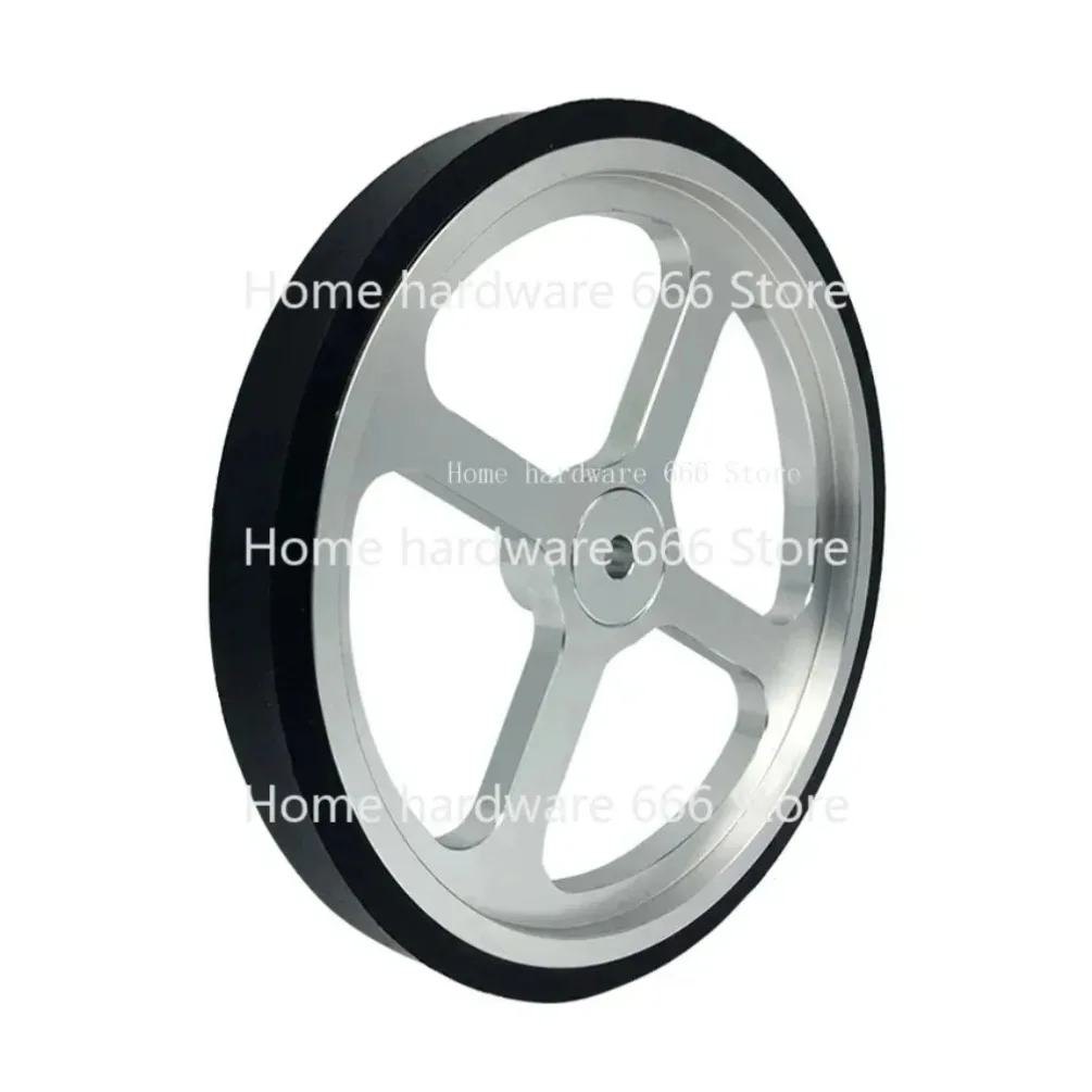Aluminum Encoder Meter Wheel, Synchronous Wheel, Length Measuring Rubber Wheel, Perimeter 500mm Hole, 6mm, 8mm, 10mm, 12mm, 15mm