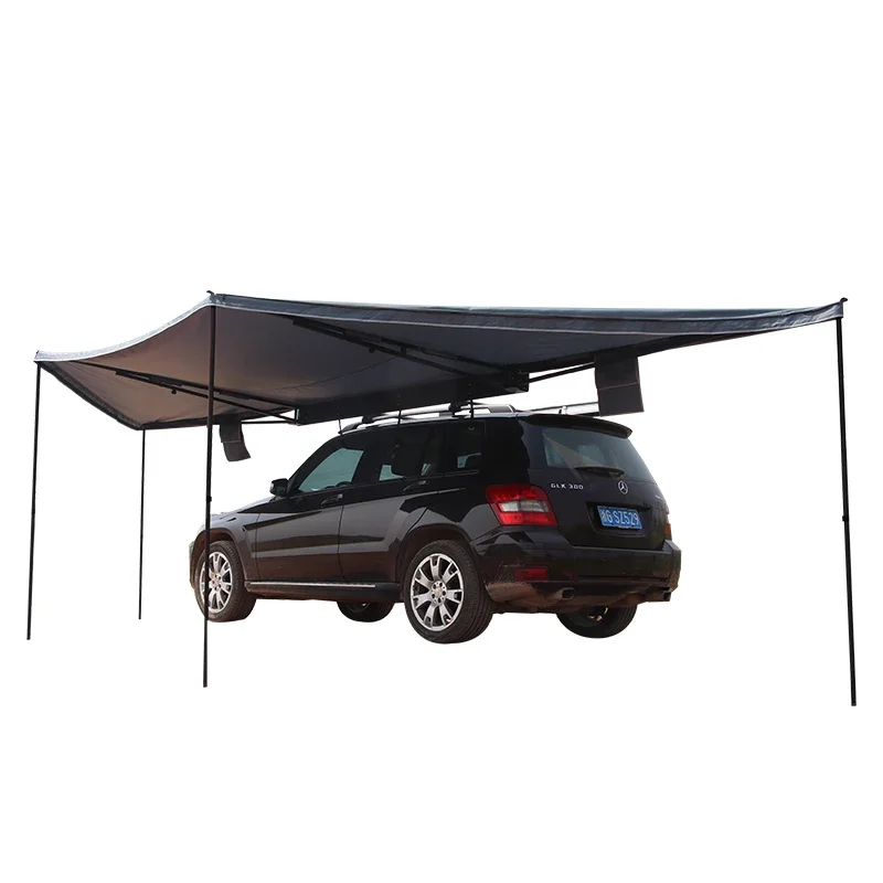 

180 degree car awning with walls car traveling family camp car 270 awning tent