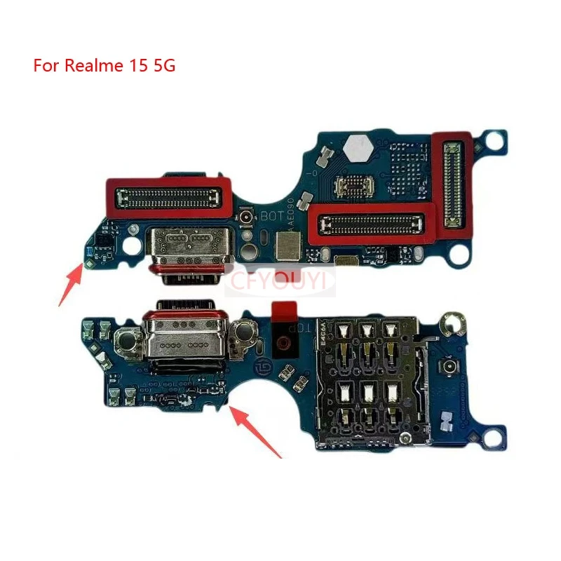 For Realme 15 5G Charging Connector Module Replacement Part USB Charging Port Connector Board Flex Cable