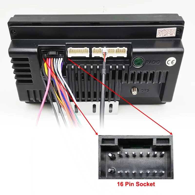 Arnés de cableado para coche, Conector de 16 Pines, adaptador de Cable Android para Hyundai Tucson ix35, Sonata, Santa Fe, Kia Sportage, Rio Sorento