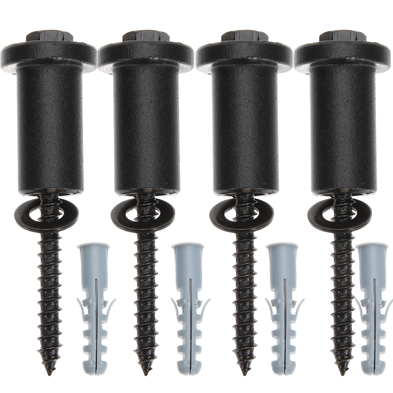 

4 Sets Sliding Barn Spacers Wall Spacers Repair Hardware Kits Carbon Steel Strong Bearing Capacity Connector For Track Wall