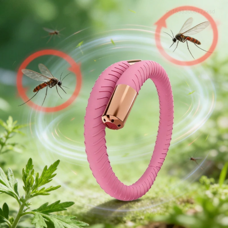 Pulsera Repelente de Mosquitos para Adultos y Niños, Protector de Mosquitos, Esencial para Viajes de Verano al Aire Libre, Aceites Esenciales Anti-mosquitos
