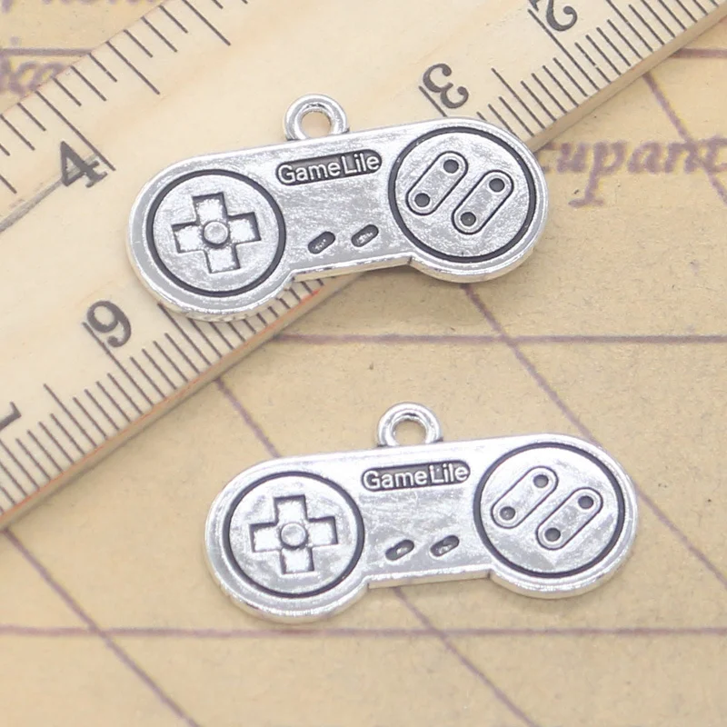 10pcs Charms Game Console Controller 16x30mm Antique Silver Color Pendants DIY Handmade Finding Tibetan Making Jewelry