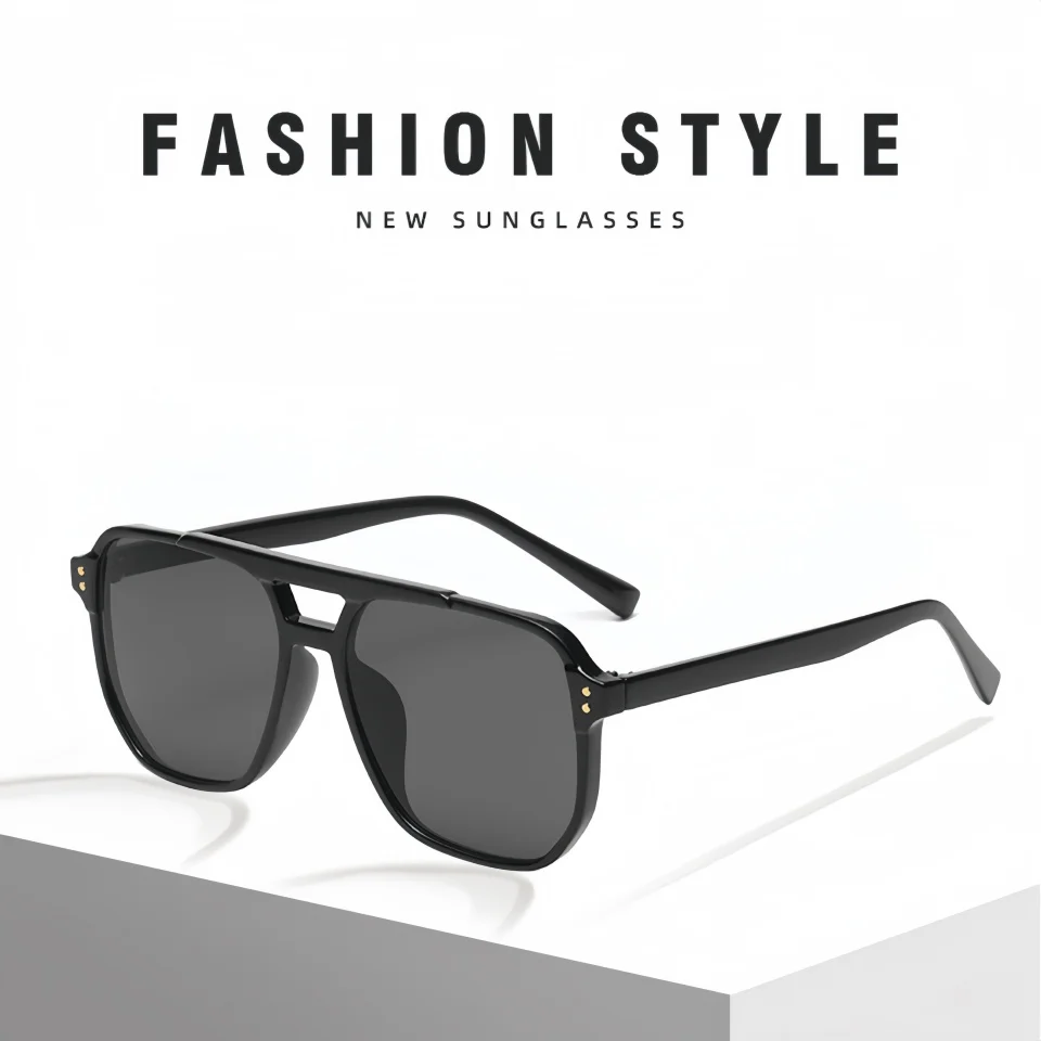 

Новые модные высококачественные изысканные солнцезащитные очки TR90 в крупной оправе в стиле «пилот» для активного отдыха, вождения и путешествий, с защитой от УФ-излучения UV400 и градиентными линзами