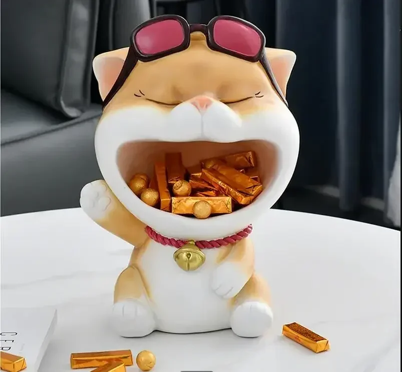 

Resin Animal Storage Ornaments Sculpture Statue Figurines Decoration Crafts Snack Tray Desktop Storage Box Organizer Furnishings