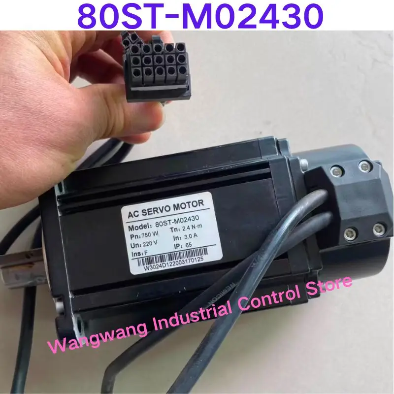 Second-hand test OK , 750W servo motor 80ST-M02430