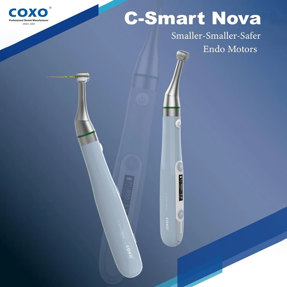 

COXO C-SMART NOVA Dental Endo Motor with OGP Mode Mini Contra Angle Root Canal Therapy Instrument