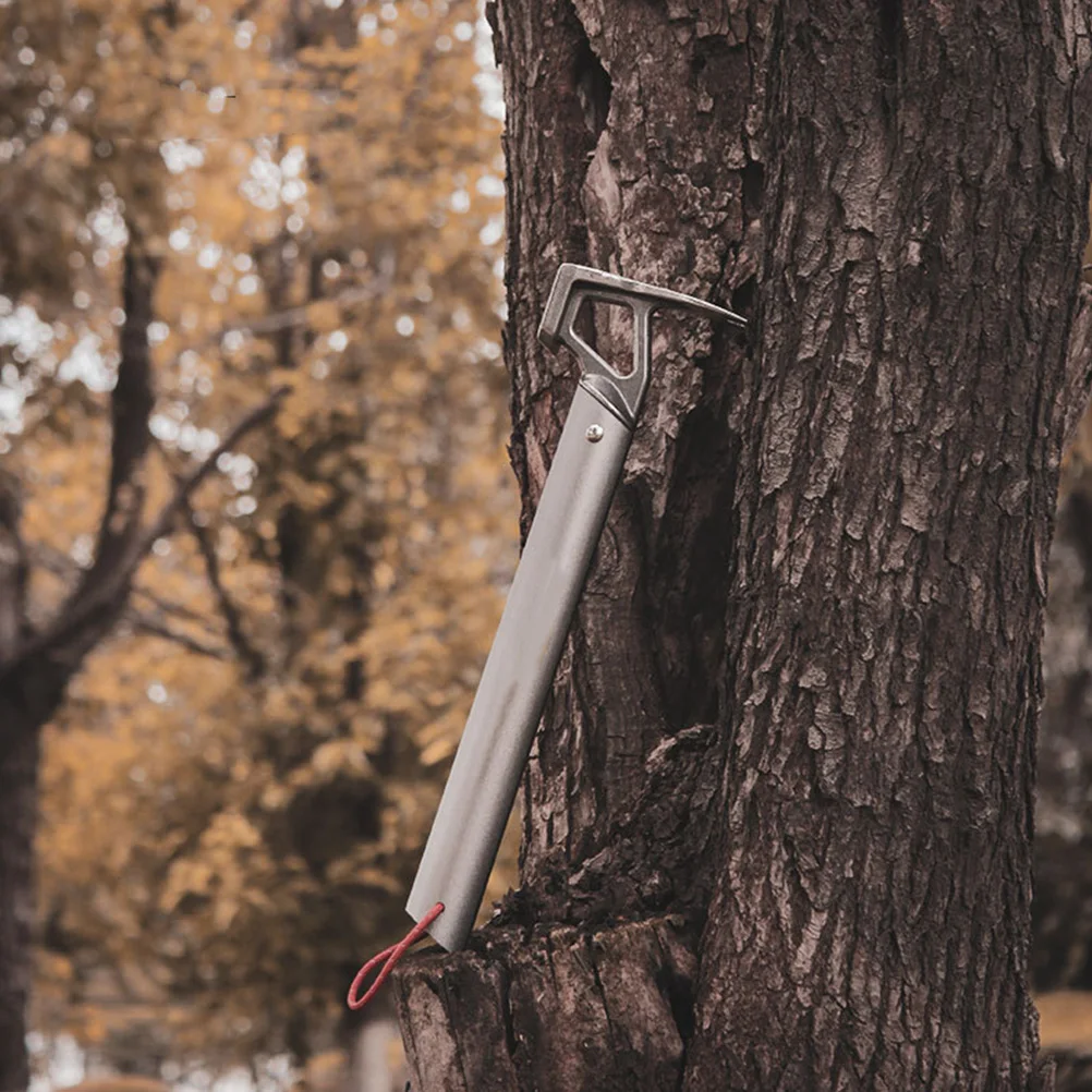 

Multifunctional Stainless Steel For Outdoor Camping Nail Puller Lightweight Portable Handle Peg Tent Stake Hammer