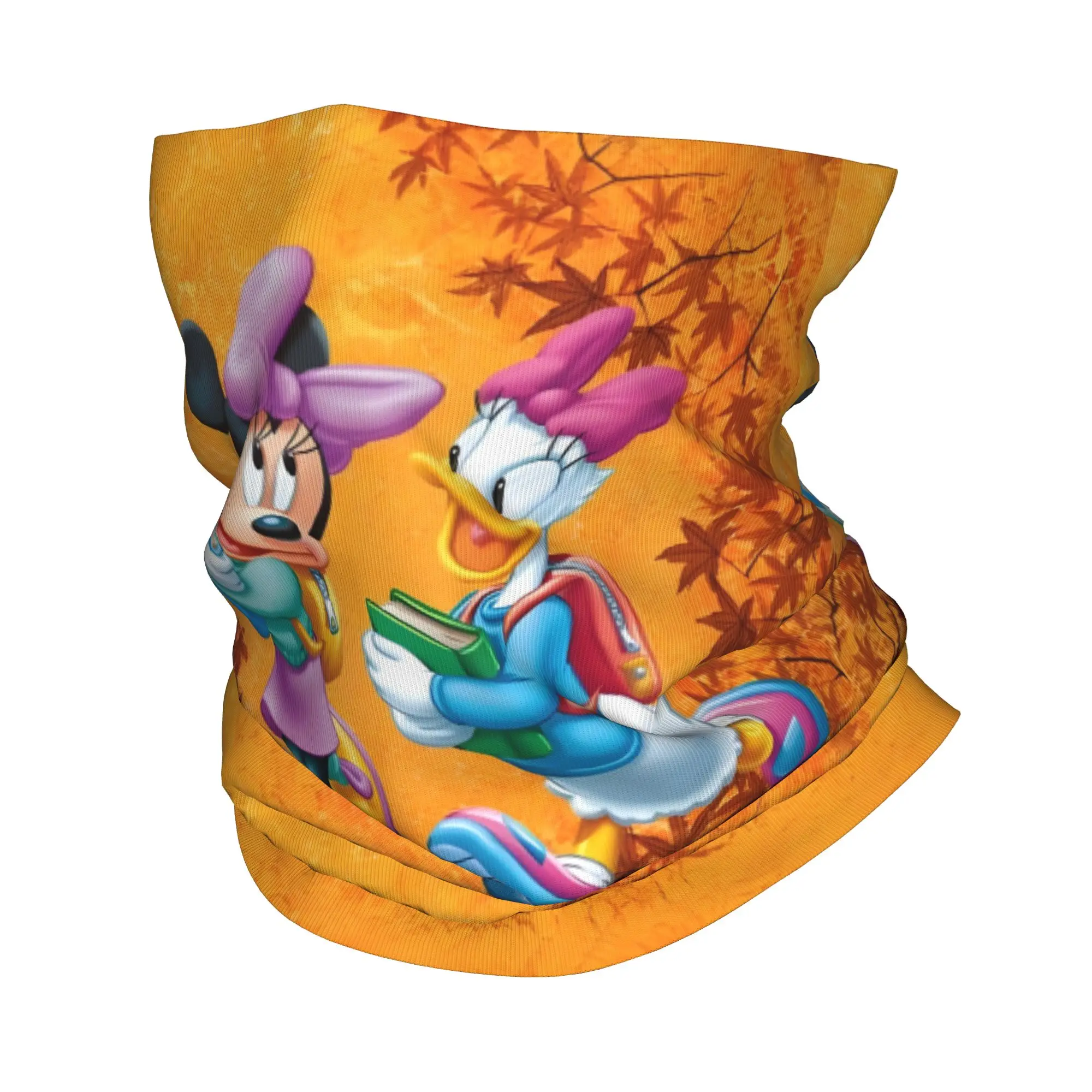 

Custom M-Minnie & D-Daisy Bandana Winter Neck Warmer Women Windproof Wrap Face Scarf for Ski Classic Character Gaiter Headband