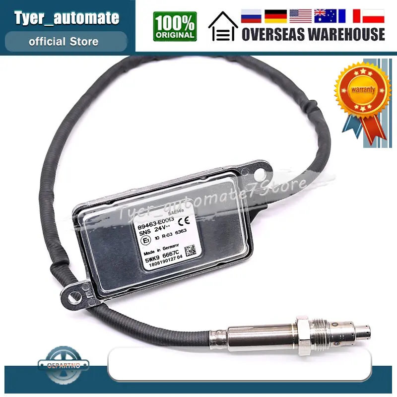 Nitrogen Oxide Nox Sensor 89463-E0013 5WK96667C For Hino Diesel Truck SNS 24V