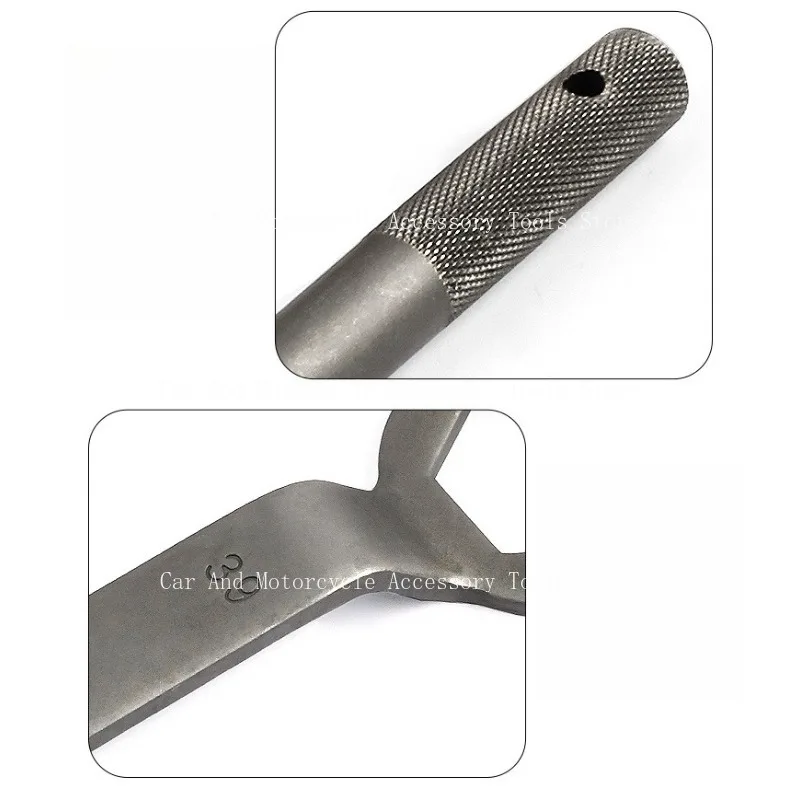 Suitable for Scooter Motorcycle, Double‑End Wrench for Pulley Magneto Clutch Nut & Flywheel Disassembly, Service Repair Tools