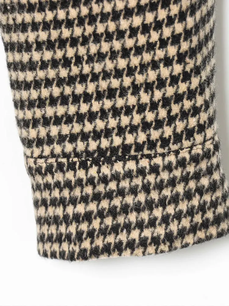 NLZGMSJ 2026 ربيع الخريف المرأة طويلة الأكمام منقوشة سترة سستة جيوب شيك الإناث السترات معاطف ملابس خارجية سيدة عادية