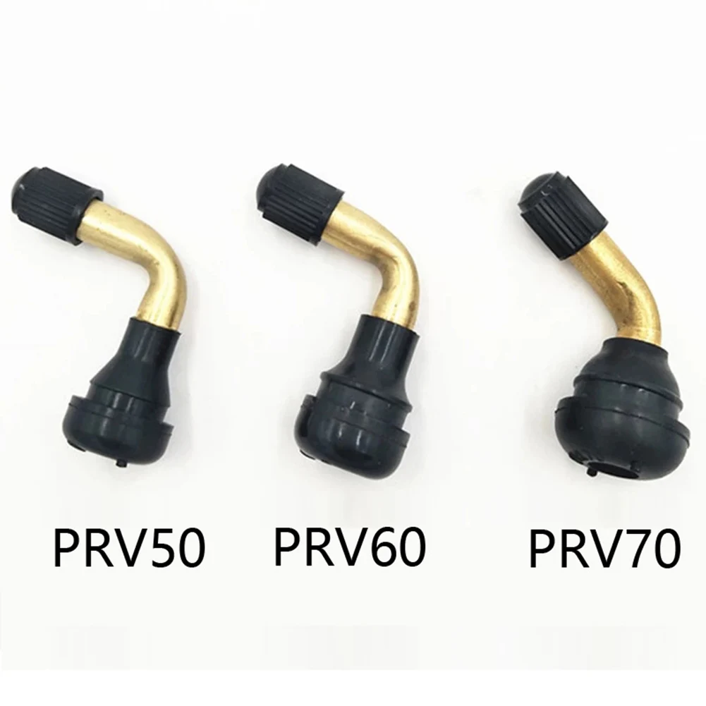 2pc Rubber Brass Angled Valve Stems Tubeless Tyre Electric Scooter Cycling PVR 70/60/50/45degree Bicycle Accessories 12/14/15mm