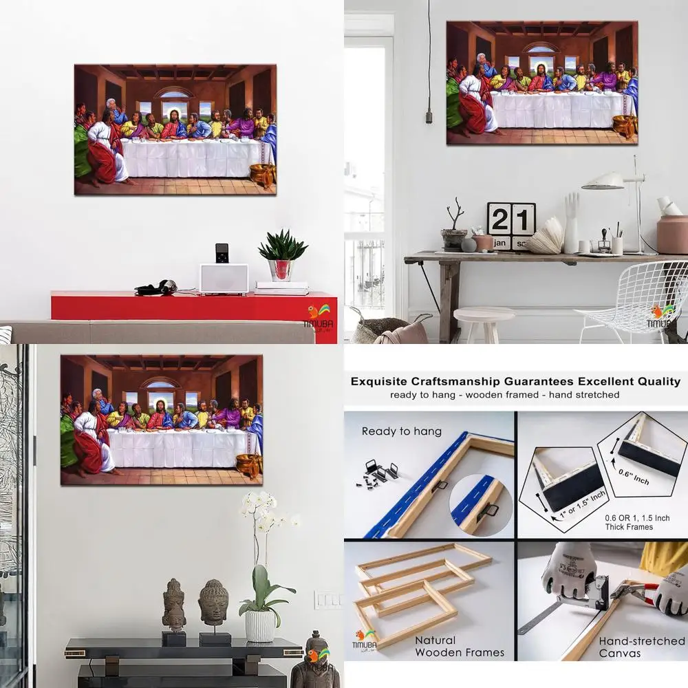 

Холст Last Supper - Настенный декор для гостиной и столовых, 18x24