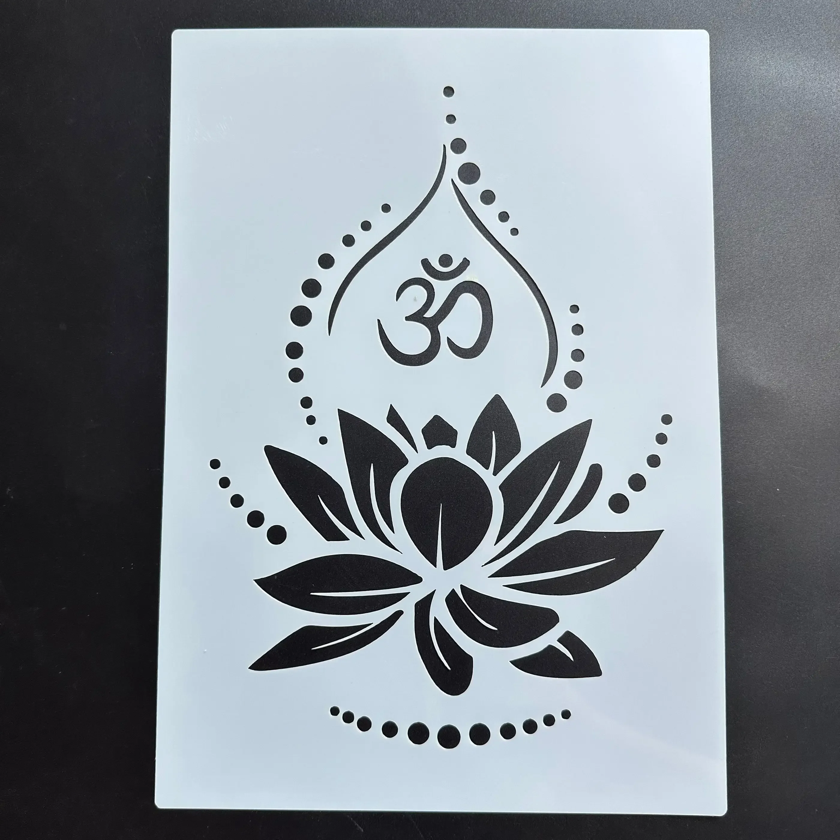 

A4 29*21cm DIY mandala mold for painting stencils stamped photo album embossed paper card on wood fabric wall Lotus Buddha Faith