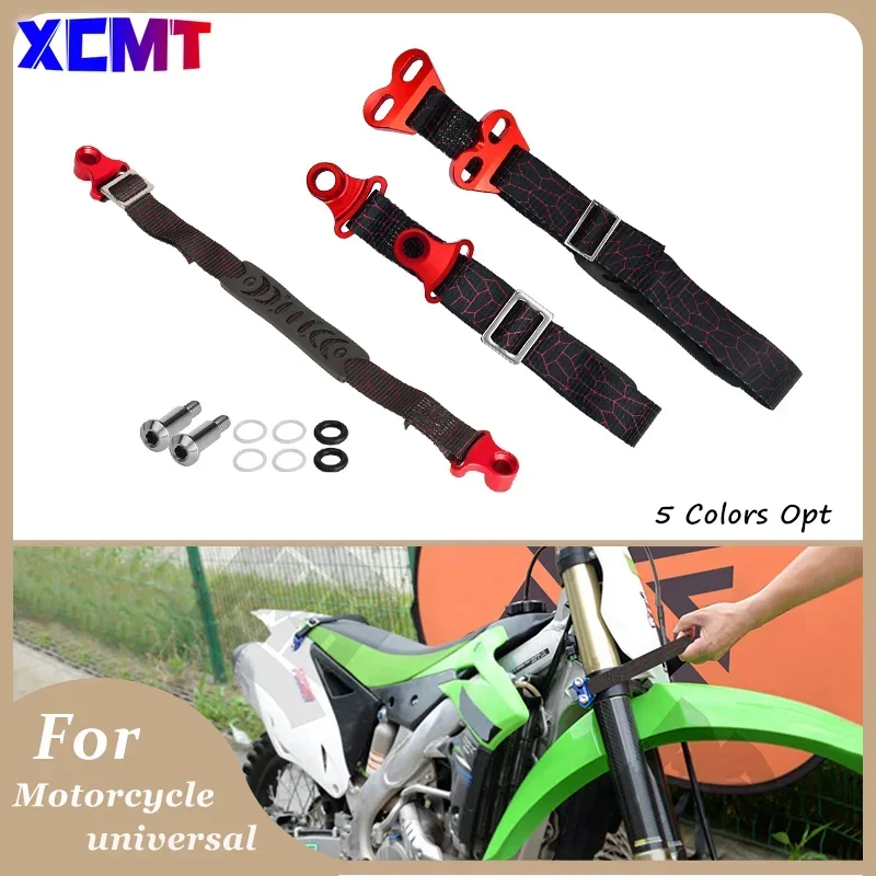 

Motorcycle Front & Rear Rescue Strap Sling Pull Belt For HONDA YAMAHA KAWASAKI Suzuki EXC EXCF SX SXF XCF CR CRF XR YZ YZF