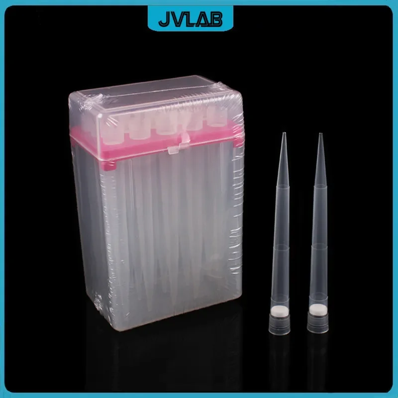 Puntas de filtro de barrera para dispensadores, pipeta de plástico de ajuste Universal, paquete 96/PK, 10ul/200ul/1000ul/5000ul/10ml