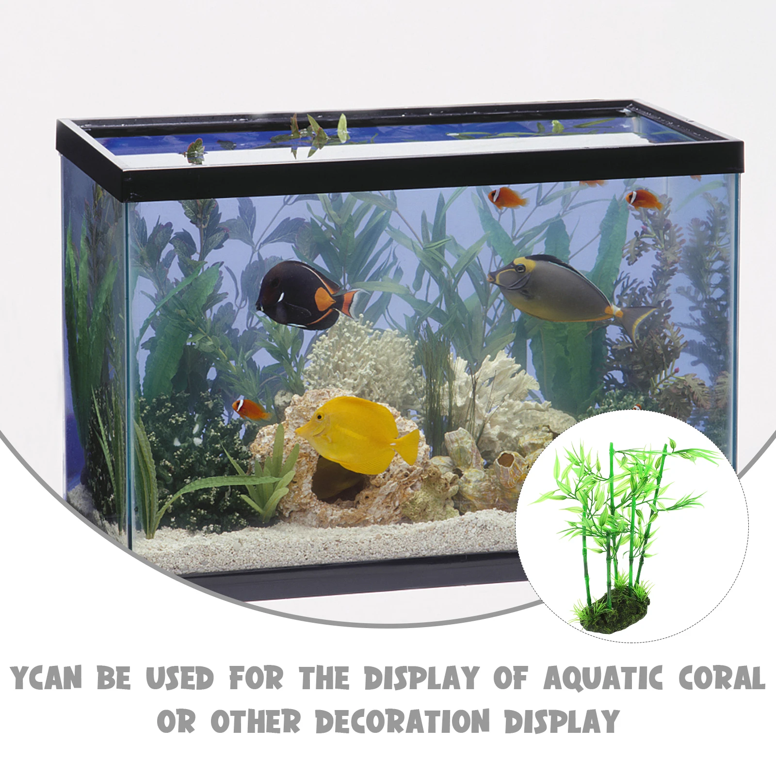 

Artificial Plant Decoration Faux Aquarium Plants Realistic Plastic Fish Tank Landscaping Easy Care Safe Materials Enhance Beauty