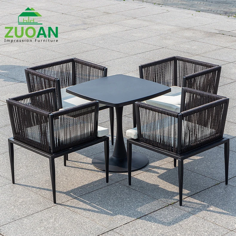 

Rattan Furniture Patio Garden Sets Rope Weaving Outdoor Tables And Chairs For Terrace