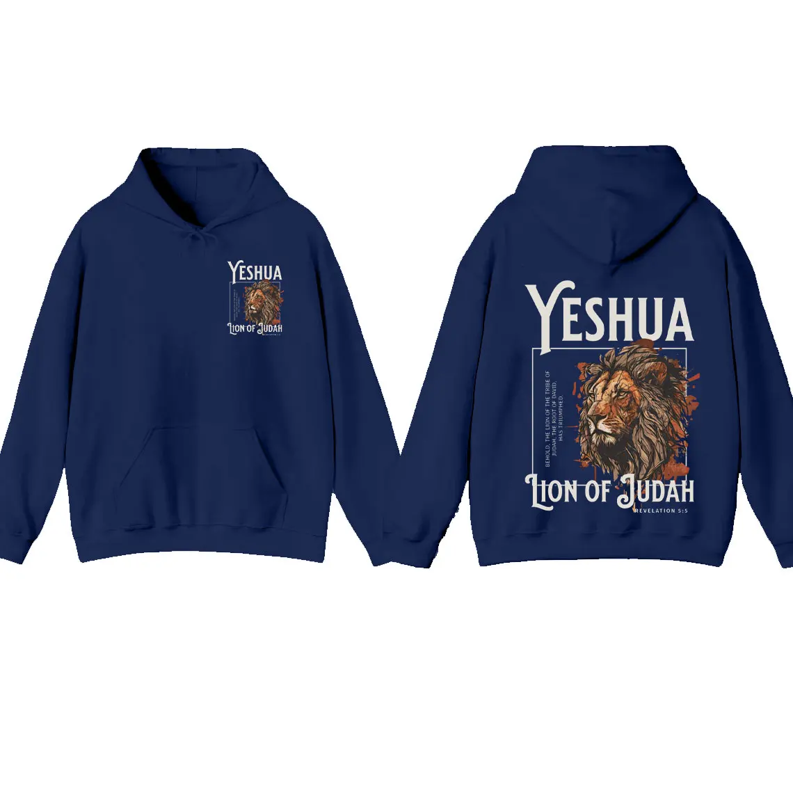 Yeshua هوديي البلوز الروحي المعمودية هدية الأسد هوديي للرجال الكتاب المقدس الآية الكتاب المقدس هودي يسوع هوديي المسيحية للجنسين #5