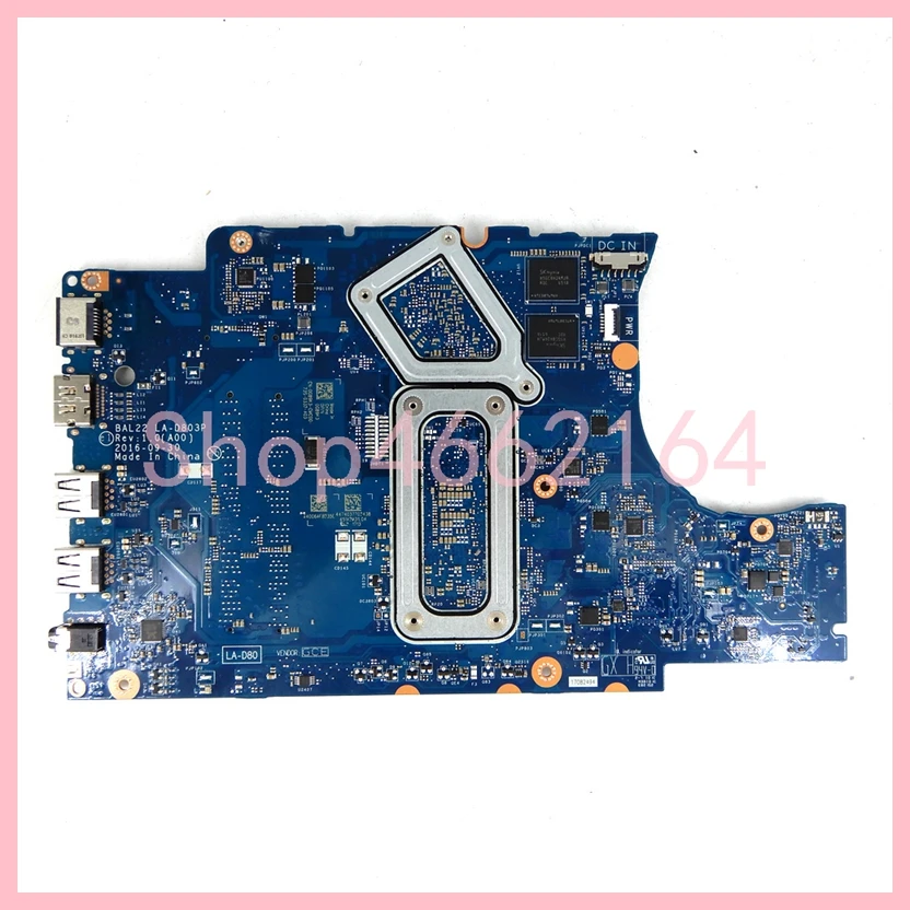 LA-D803P With A12-9700P FX-9800P CPU 216-0889018-2GB GPU Mainboard For DELL Inspiron 5565  5765 Laptop Motherboard Tested OK