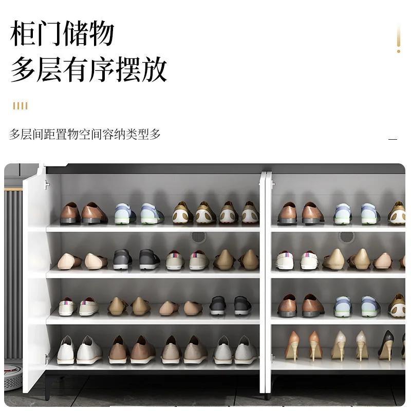 Side cabinet, cupboard, tea cabinet, household living room, locker, kitchen cabinet against the wall