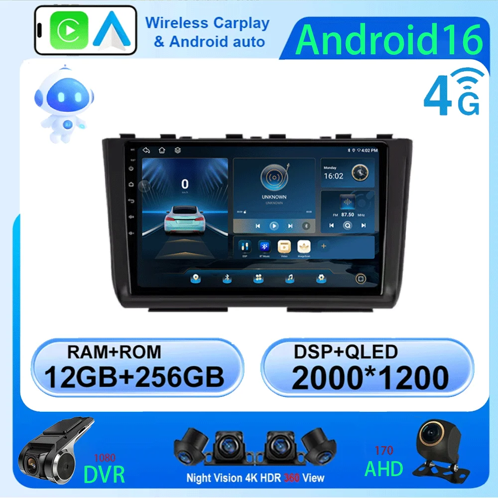 Car Radio Android 16 Carplay For Hyundai Creta 2 IX25 2020 2021 Multimedia Video Player Navigation GPS Stereo Head Unit No 2din