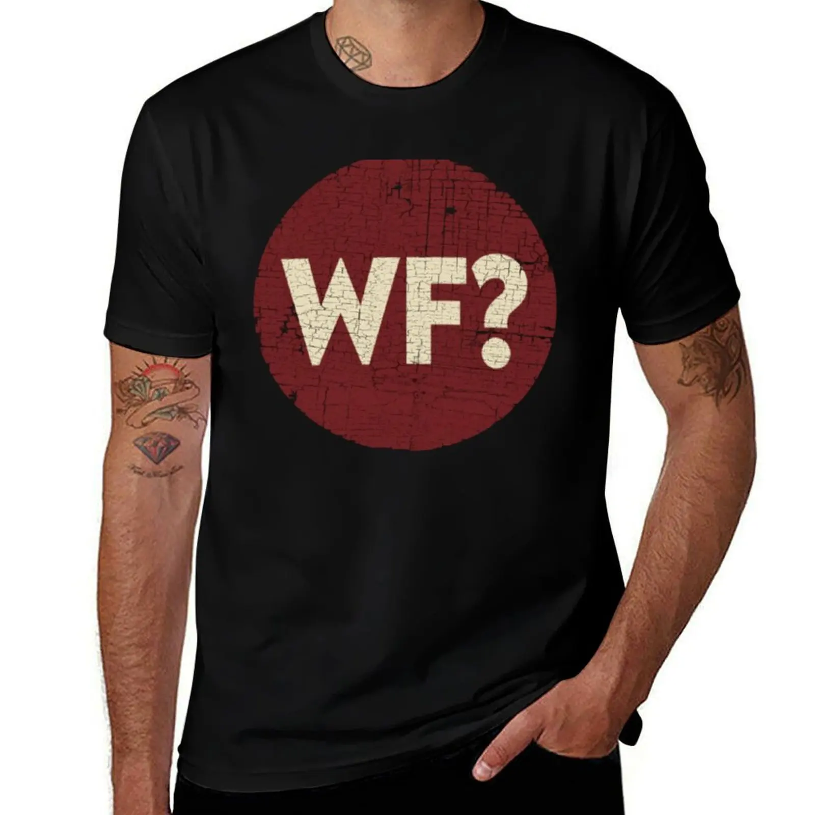 The Why Files Logo Vintage Distressed T-Shirt Breathable Travel T-Shirt