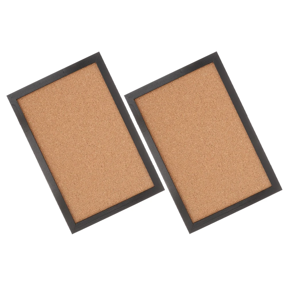 

2Pcs Bulletin Board Wall Mounted Cork Board for Home Office Classroom Decor Classroom Supplies Home Supplies Notice Boards