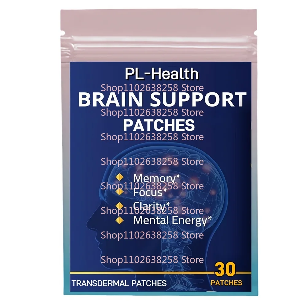 

30 Patches Brain Support Transdermal Patches - Supports Healthy Memory, Focus, Clarity, and Mental Energy
