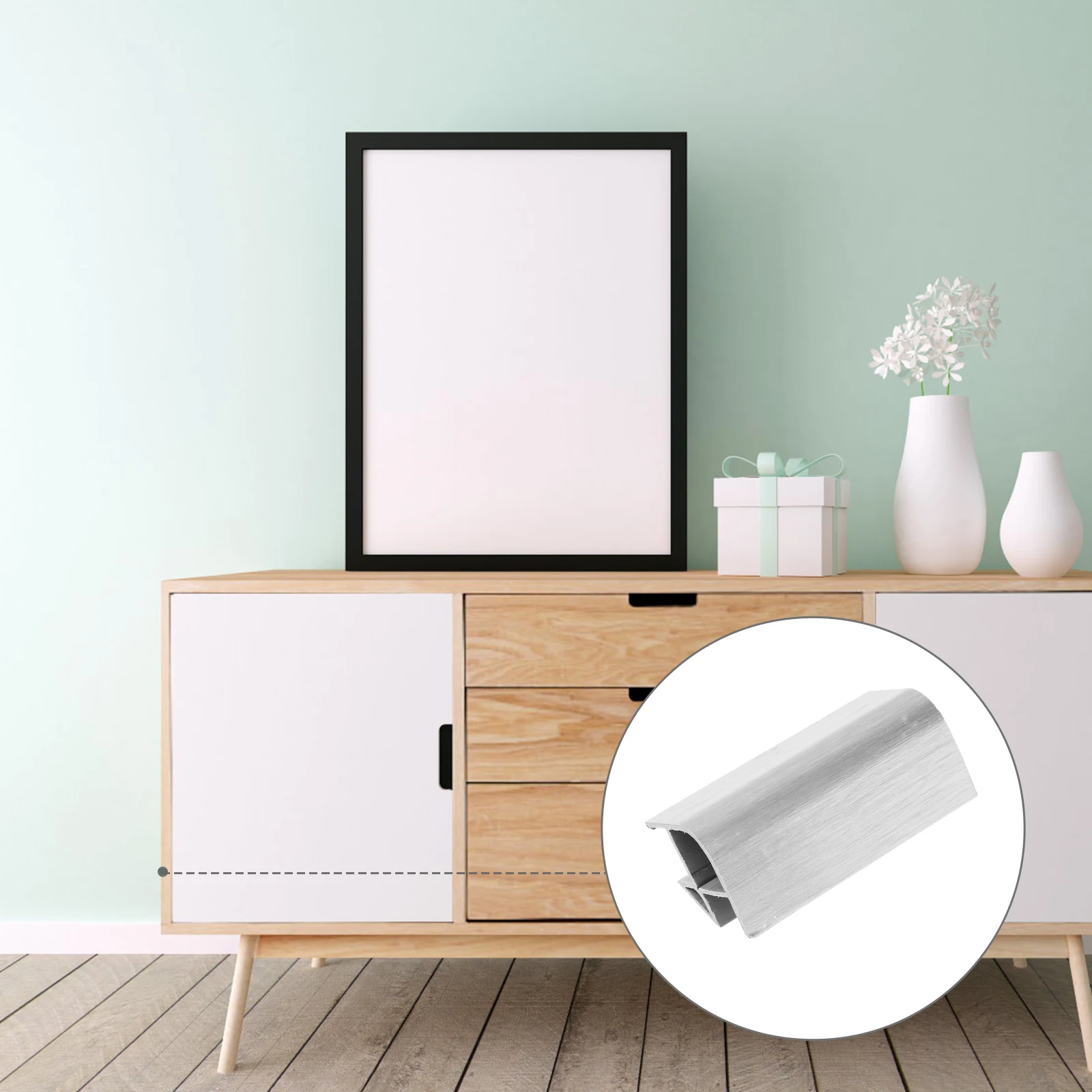 

4Pcs Plastic Cabinet Corner Protector Ceiling Corner Rack Waistline Baseboard Border Durable Long-Lasting