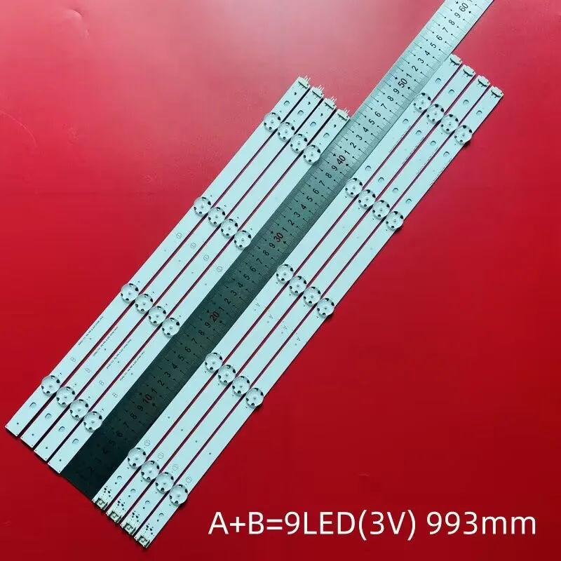 5set=40pcs LED backlight strip for TV 49UF640 49UH610A 49UF640V 49LF510V AGF79045601 COB-49INCH TVE_WICOP_49inch_UHD/FHD B A