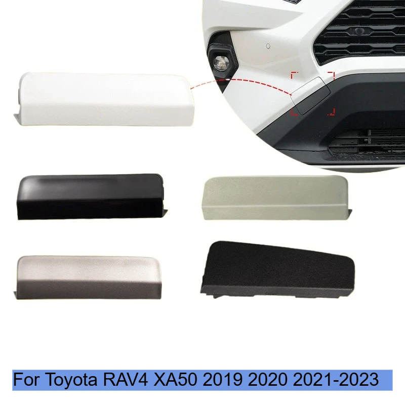 Front Bumper Tow Hook Cover Cap Fit For Toyota RAV4 XA50 2019 2020 2021-2023 Towing Eye Lid Left Right Upper Lower Trailer Cover