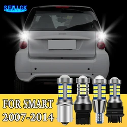Reverse Light 2pcs LED Backup Bulb P21W 7506 BA15S Accessories For Smart Fortwo MK1 450 MK2 451 2007-2014 Forfour 454