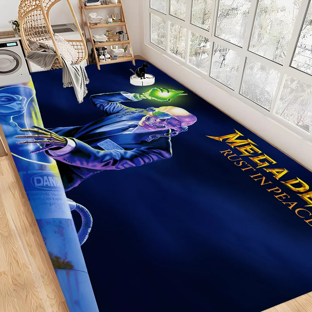 

Коврик для пола Heavy Metal Rock Roll Music Megadeths в стиле INS, мягкий коврик для спальни, коврик для прачечной, противоскользящие бытовые ковры