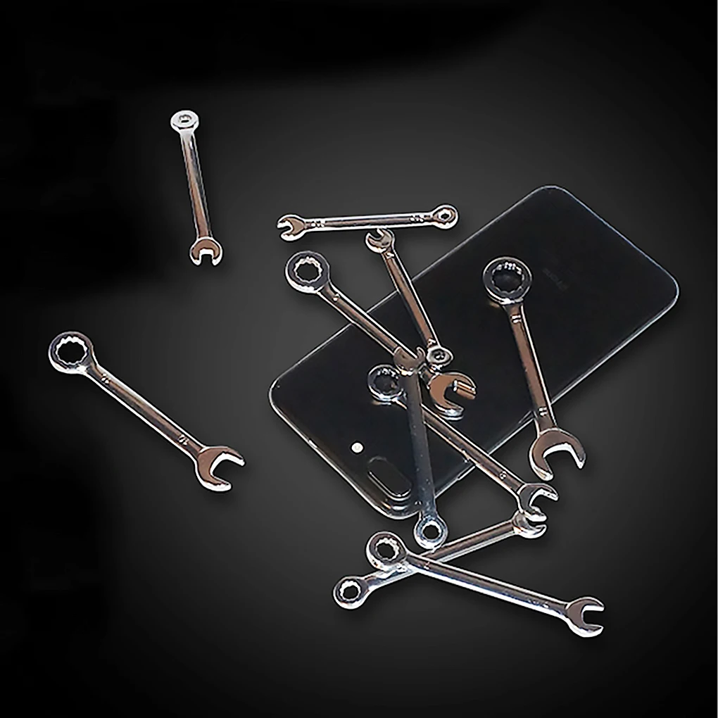 

10Pcs Mini Wrench Set Combination Wrench Spanner for Assembling Furniture Small Equipment