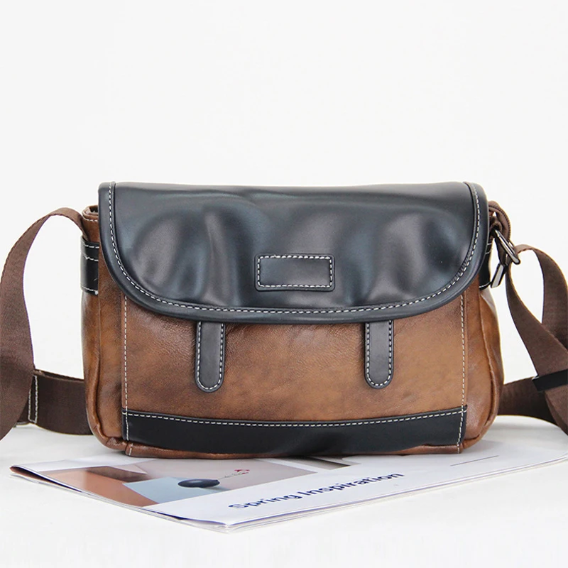 

Мужская сумка через плечо в стиле ретро, модная мужская сумка-мессенджер для отдыха, бизнеса, работы, сумки на плечо, стильный дорожный рюкзак на слинге