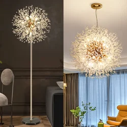 Crystal Luxury Floor Lamp Dining Room Pendant Lamp Modern And Simple Led Living Room Study Room, Bedroom Bedside Decorative Lamp