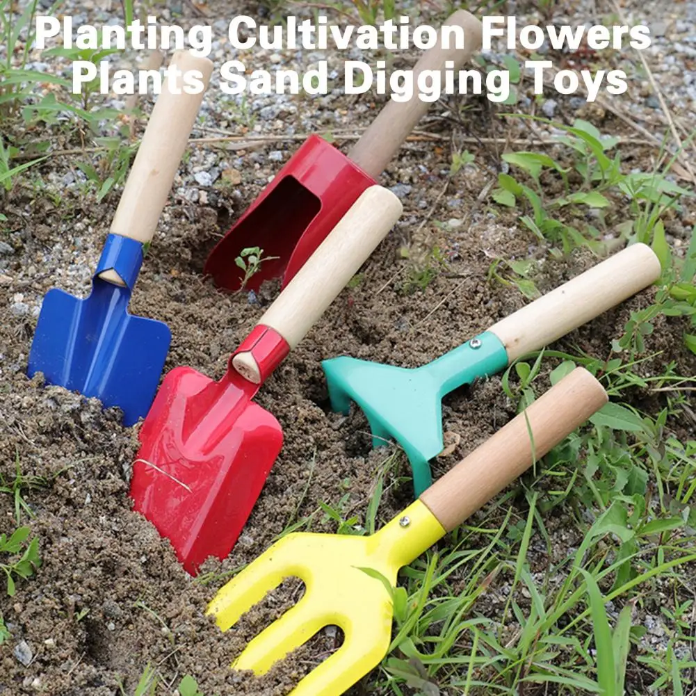 

1 Set Practical Easy to Carry Sand Digging Toys Eco-friendly Garden Planting Cultivation Flowers Plants Tools Garden Work