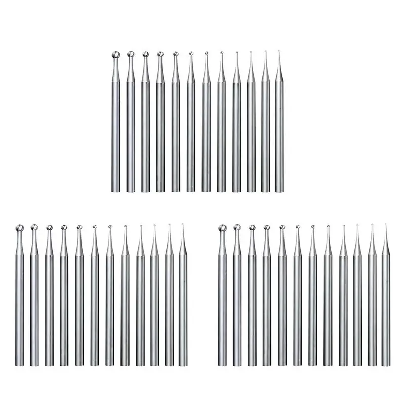 

Набор шарообразных фрез B03C-36Pcs - 3/32 дюйма, для изготовления ювелирных изделий, гравировальные насадки круглой формы