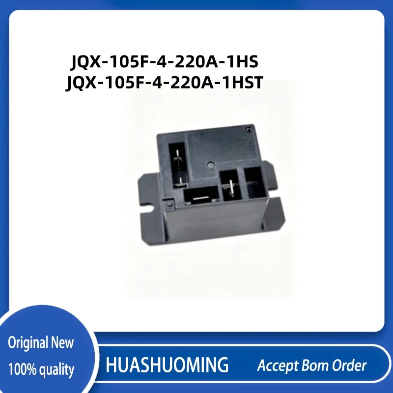 5 Peças/Lote Novo 30A 220VAC 4 Pinos JQX-105F-4-220A-1HS JQX-105F-4-220A-1HST HF105F-4-220A-1HS JQX-105F-4 HF105F-4