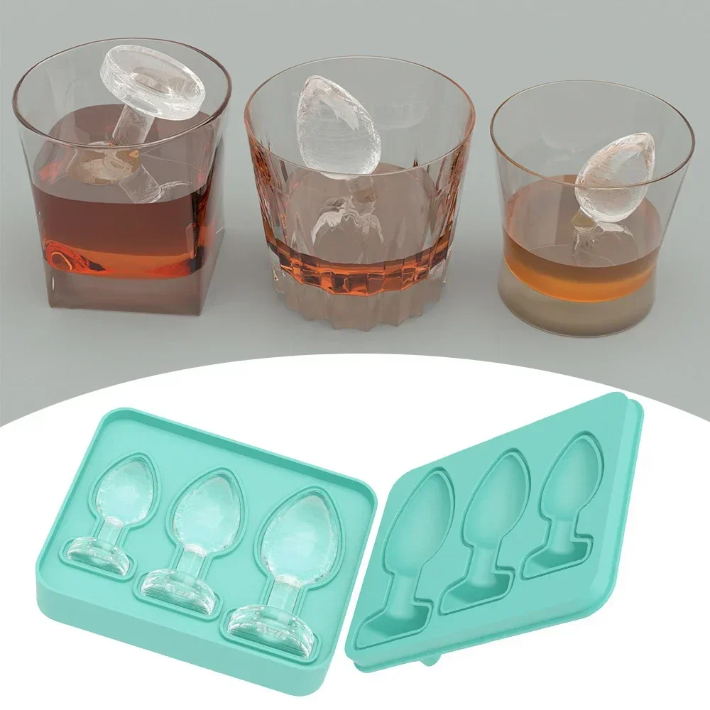 Forma engraçada de cubo de gelo bandeja de molde de cubo de gelo para resfriar cocktails de uísque suco bebidas adulto brincadeira moldes de cubo de