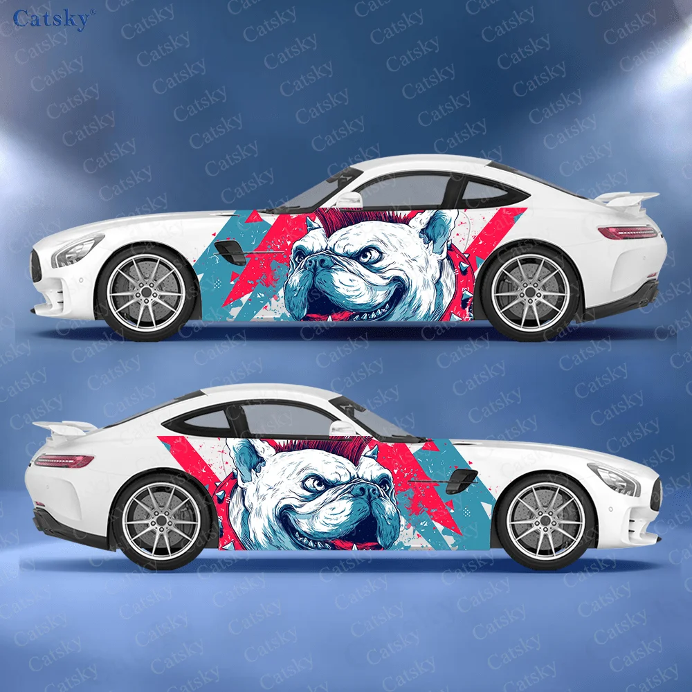 

Bulldogs Dynami Racing Splash боковая наклейка для автомобиля, водонепроницаемая устойчивая к царапинам наклейка из ПВХ, защита автомобиля, автоаксессуары в подарок